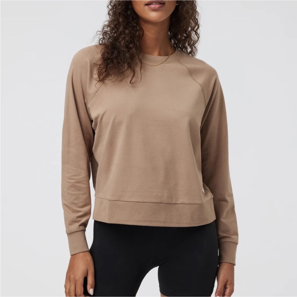 Vuori Halo Crew Goldenrod Heather Sweatshirt Women’s Large - Picture 3 of 11